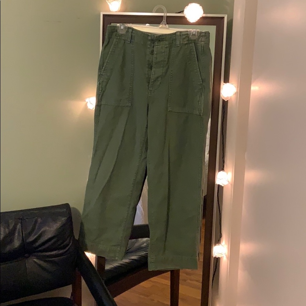 Gap high rise straight crop pants